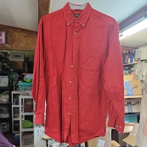 Saddlebred Mefium Classic Red Button-Down Shirt